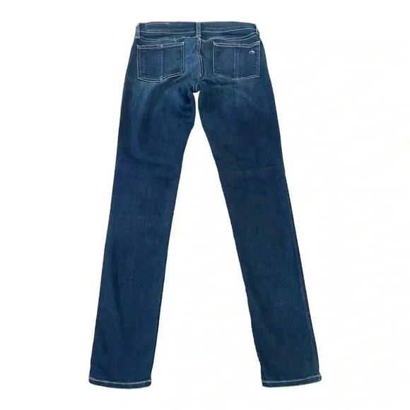 Rag & Bone Skinny Jeans Dark Wash Mid Rise Womens size 28 - Picture 2 of 13
